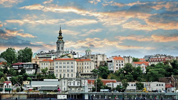 The riverfront in Belgrade, Serbia