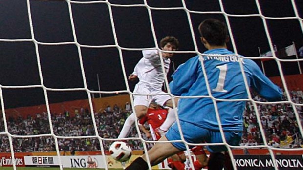 Goal ... Iran's Karim Ansari Fard scores against North Korea.
