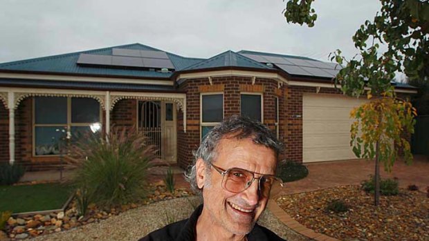 Anthony Borg expects savings from his solar panels.