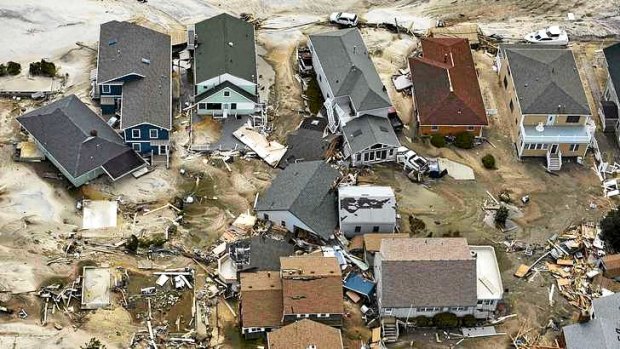 Superstorm Sandy devastated long stretches of the New York and New Jersey coastlines in October 2012.