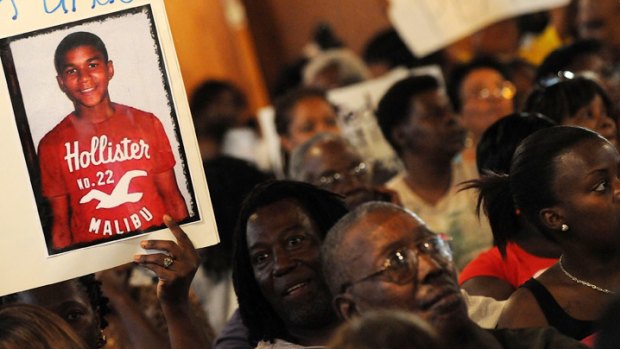 Residents demand an inquiry into  Martin’s shooting.