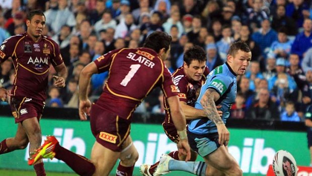 Cooper Cronk was sin-binned for holding Todd Carney.
