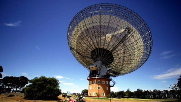 Full of history ... the radio telescope at Parkes.