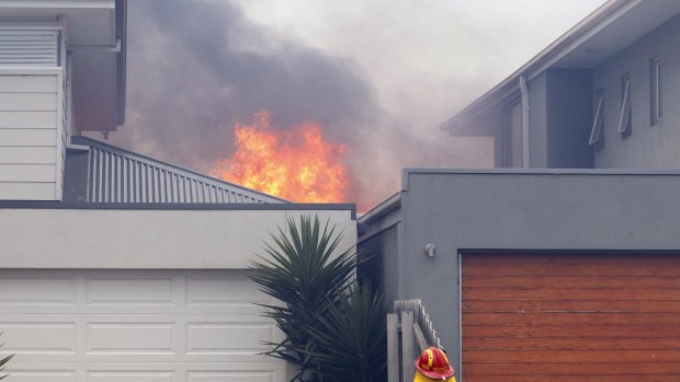 Firefighters at Hastings.