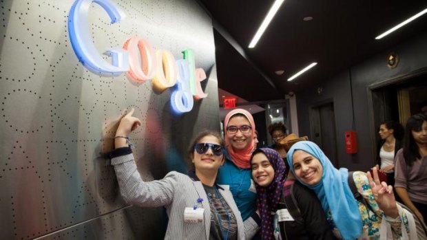 TechGirls visit Google in New York City.