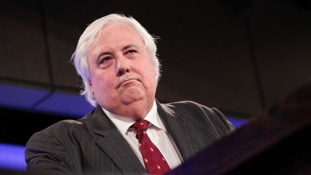 Potential stand-off: Clive Palmer.