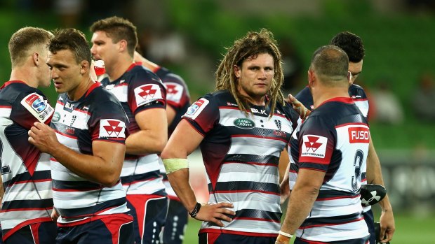 On the chopping block: Melbourne Rebels players are a loss earlier in the season.