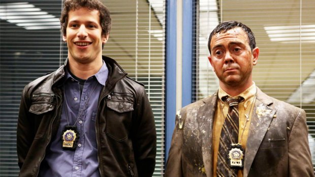 The 99th precinct is a highly-trained crime fighting unit. Who are we kidding? Detectives Jake Peralta (Andy Samberg) and Charles Boyle (Joe Lo Truglio) reporting for duty.