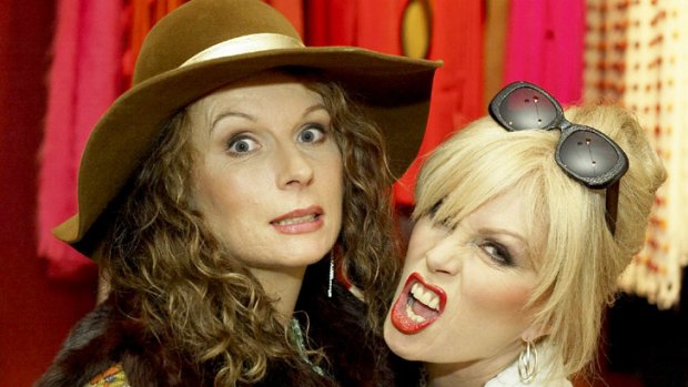 Comedy Classic ... Jennifer Saunders and Joanna Lumley in Absolutely Fabulous.
