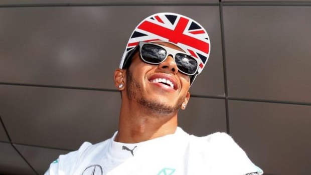 "I don't think I needed [Rosberg's tip]" ... Lewis Hamilton after winning the British Formula One Grand Prix. 