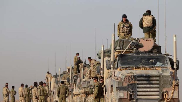Australian troops move eastward in convoys in Afghanistan ... the new trucks do not suit the country's conditions, says a <em>Herald </em>source.