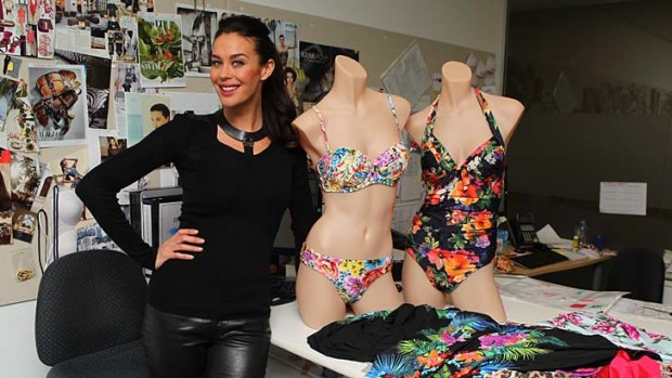 The future's bright &#8230; Megan Gale shows off her sophisticated swimwear range, Isola.