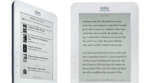 The Borders Kobo e-reader.