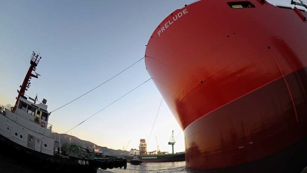 Prelude, the biggest floating vessel to be ever built, will work in the gas industry off West Australia.