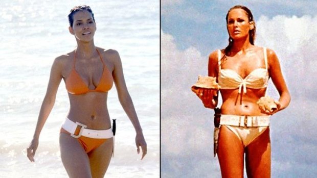 Bond girls: Halle Berry (Jinx) was 36-years-old to Pierce Brosnan's 49. While Ursula Andress (Honey Ryder) was 26 to Sean Connery's 32.