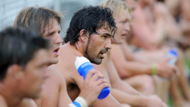 One of the greats ... Victor Matfield takes a break at Bulls training at Loftus Versfeld. "You always try and do things to keep ahead of the pack," he says.