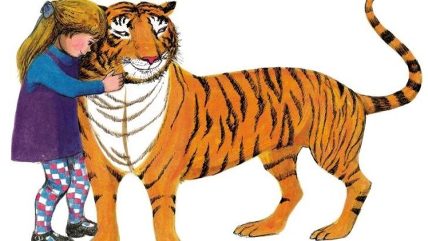 Welcome arrival: An illustration from <i>The Tiger Who Came to Tea</i>.
