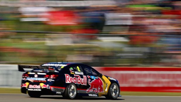 Three in a row: jamie Whincup's win sealed a three-race cleansweep of the V8 Supercars round in Perth.