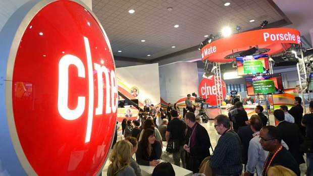 CNET's studio at the Consumer Electronics Show in Las Vegas.