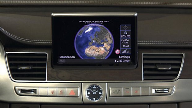 Audi A8 Google Earth application.