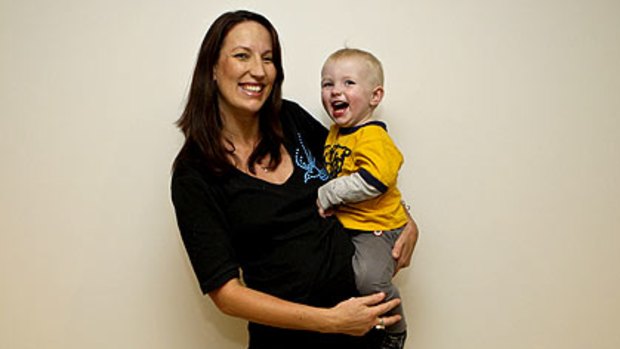 Tracy Higgisson, with son Jackson, 17 months, is thrilled with the parental leave policy.