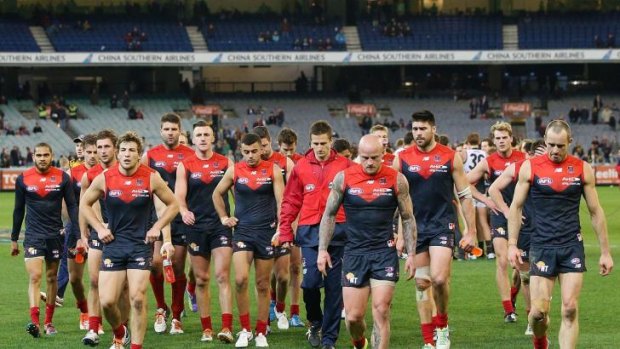 Melbourne was beaten by an undermanned GWS team by 64 points in round 21.