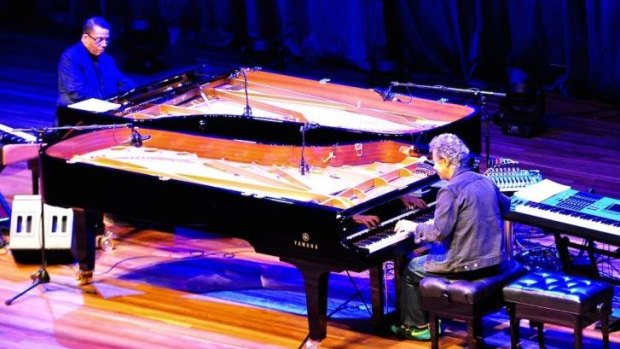 Herbie Hancock and Chick Corea: A formidable duo at this year's Melbourne International Jazz festival.