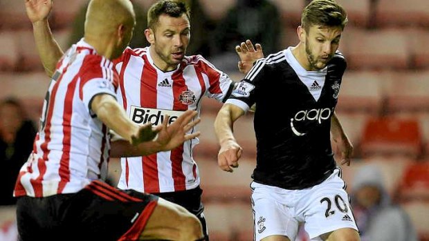 Southampton's Adam Lallana, right, has been called up to the England squad.