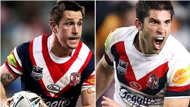 Injuries could see Mitchell Pearce (l) and Braith Anasts earn a call-up to the Australian team.