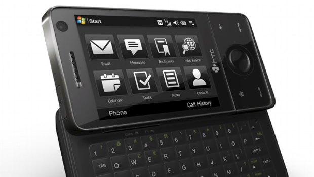 HTC Touch Pro smartphone keyboard.