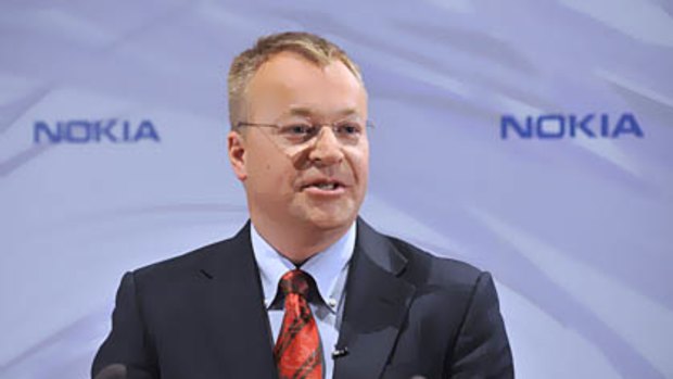 Incoming call . . . former Microsoft executive and new Nokia boss Stephen Elop.