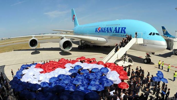 Korean Air is the latest airline to take delivery of an Airbus A380 superjumbo, the world's largest passenger plane.