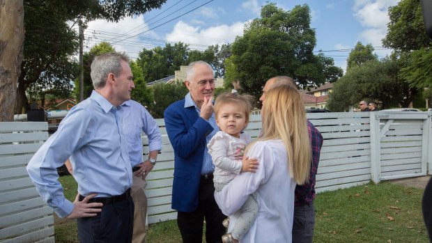 Mr Turnbull used the tax deduction one-year-old Addison Mignacca, of Penshurst, was getting to help her buy a home to justify making no change to negative gearing.