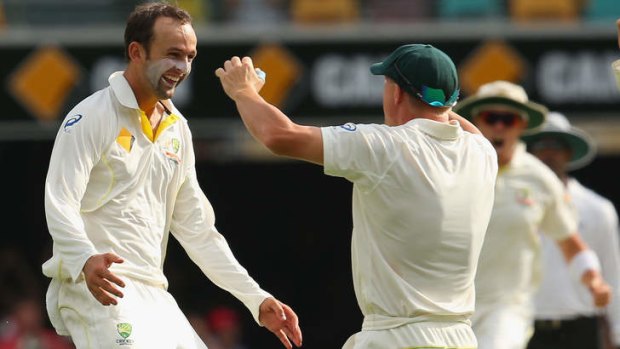 Confident: Nathan Lyon is looking forward to seeing what the Adelaide wicket will offer during the second Test, which begins on Thursday.