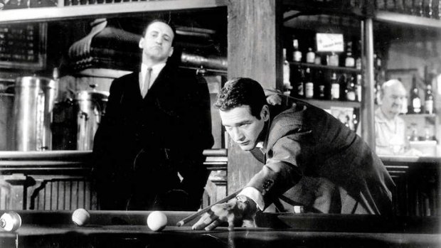 GeorgeScott and Paul Newman in <i>The Hustler</i>.