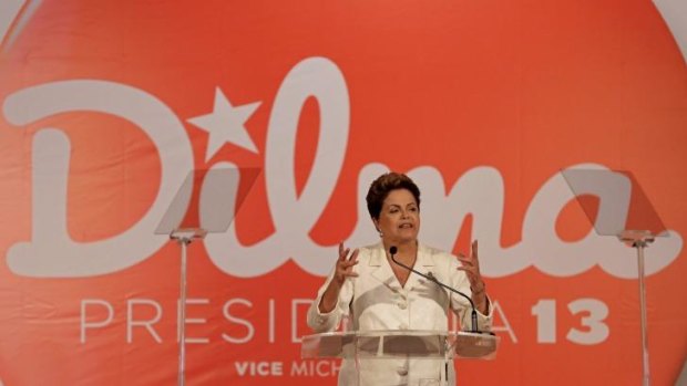 Favoured to return: Brazil's President Dilma Rousseff.
