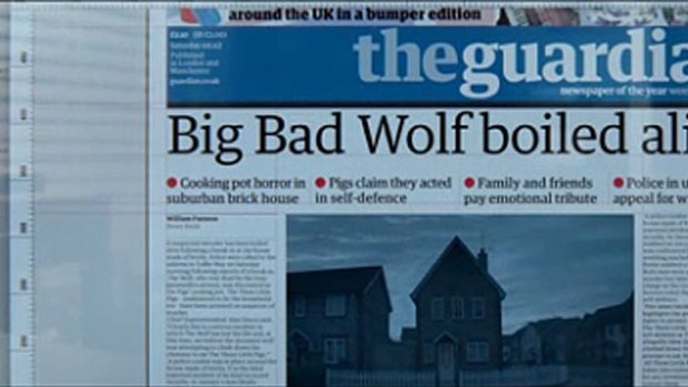 Big, big wolf? ... The Guardian imagines what today's headlines would look like.