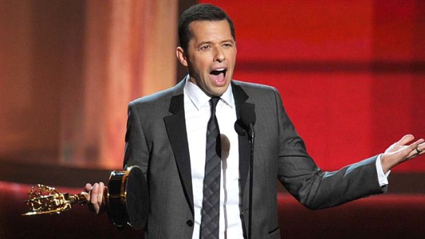 Low moment ... Jon Cryer wins Outstanding Lead Actor in a Comedy Series for <em>Two and a Half Men</em>.
