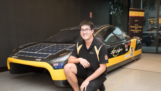 UNSW student Glenn Ong is passionate about renewable solar electric cars.