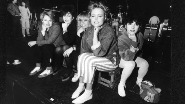 Flashback ... The Go-Gos and Belinda Carlisle during an Australian tour in 1982.