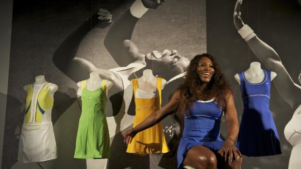 Serena Williams counts on Nike for her court appearance.