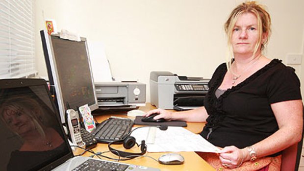 Out of the loop . . . Smiths Lake resident Sharon Barron will miss out on high-speed internet.