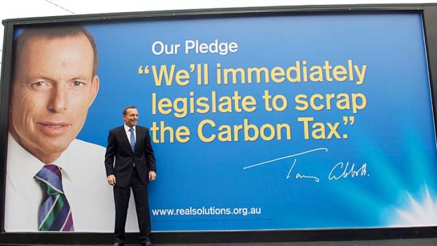 Adamant: Tony Abbott stands by his pledge.