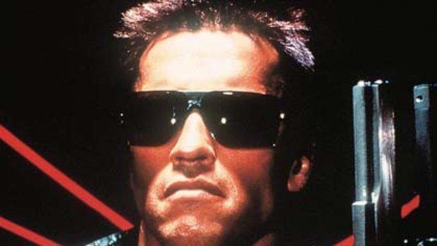Arnold Schwarzenegger in Terminator.