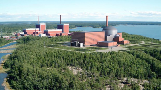 Finland's nuclear power plant at Olkiluoto has had a cost blowout of 50 per cent.