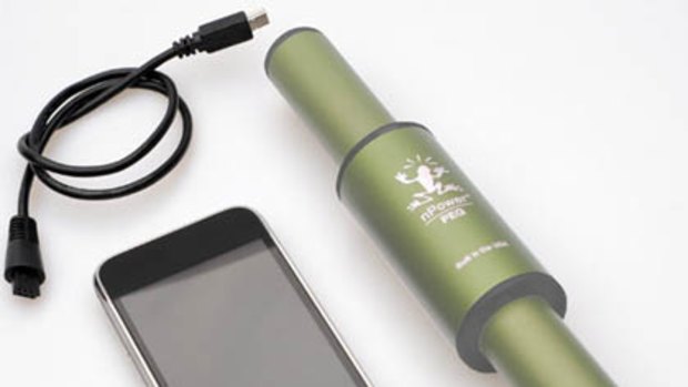 This device uses kinetic energy to charge your gadgets.