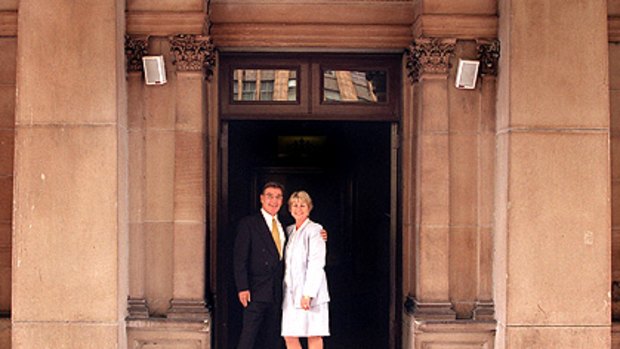 Canadian philanthropist Eldon Foote, who died in 2004, photographed with his wife Anne.