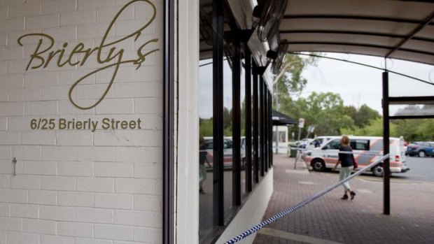 Police said offenders broke into the Brierly Street cafe between midnight and 12.30am.