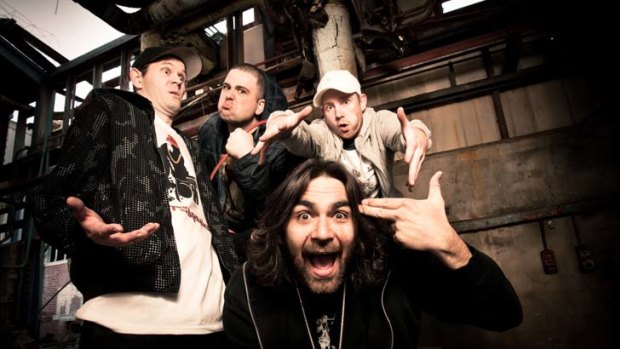 Cheeky boys ... the Funkoars will play in Canberra tomorrow.