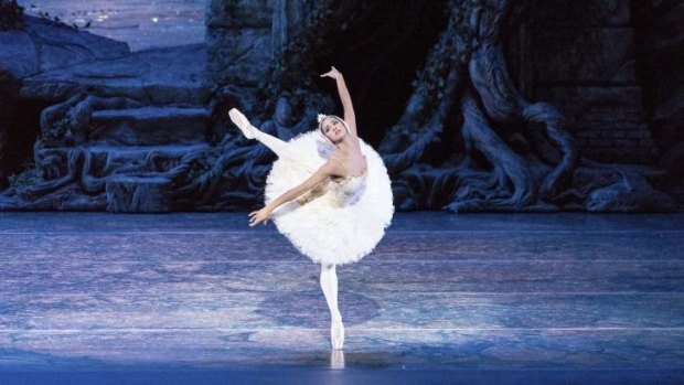 Misty Copeland performs in <i>Swan Lake</i>,  at the Queensland Performing Arts Centre.